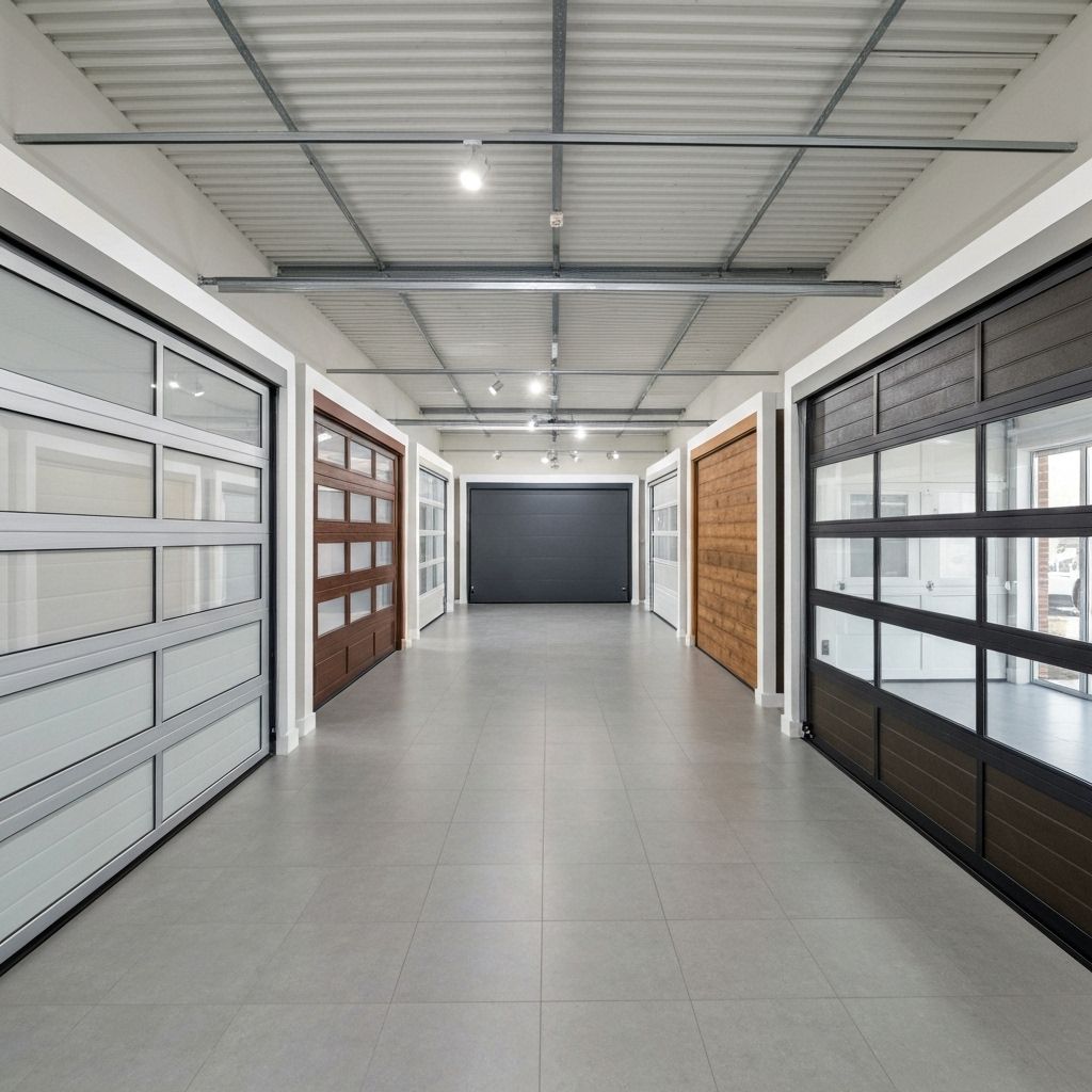 Garage door showroom